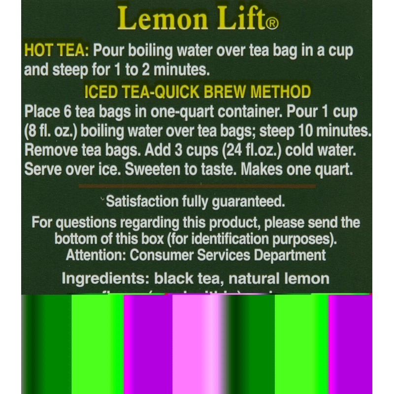 Bigelow Lemon Lift Tea Bags - 20 Count (Pack of
