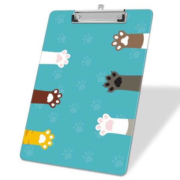 ZAXMEY A4 Plastic Clipboard 9" x 12.5", Stardard Letter Size