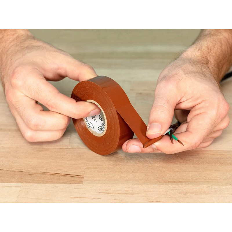 Secure Brown Electrical Tape 3/4 Inch x 66 Feet -