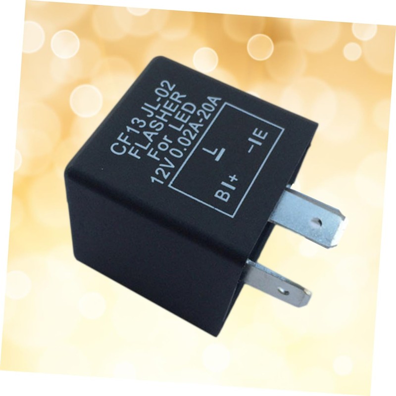 GRIRIW 3 Pin Unadjustable CF13 JL02 LED Flasher Relay for