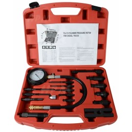 n/a Diesel Tractor Car Truck Engine Compression Tester Glow Plug Injector Adapter