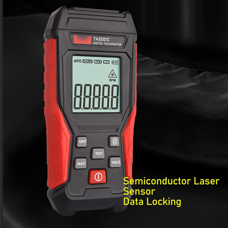 Digital Tachometer Laser Photo Tach Meter RPM Gauge Measurement Tool