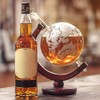 Mixology Vintage Globe Decanter Silver Plane