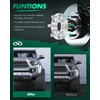 SCITOO 2Pcs 5x5 to 5x4.75 Wheel Adapters 1 inch Thread