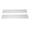 2 Pcs Air Vent Ventilation Grille Aluminium Alloy Rectangular Vent
