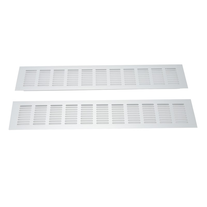 2 Pcs Air Vent Ventilation Grille Aluminium Alloy Rectangular Vent