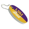 Graphics and More LSU Dad Floating Keychain Oval Foam Fishing