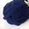 CAHOVY Tibetan Blue Chunky Chenille Yarn for Crocheting Bulky Thick