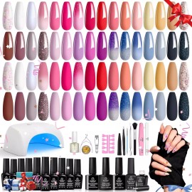 Morova Esmaltes De Uñas Colores De Gel Con Lámpara
