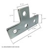 A.A 4 Pack Heavy Duty Electro-Galvanized Steel T Shaped Flat