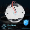 4Pcs 3.15”Round LED Marine Light with sliver housing, Navigation Boat