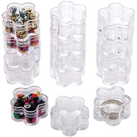Baker Ross Flower Mini Trinket Pots - Pack of 15, Craft Kits for Kids (AX890)