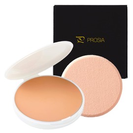 PROSIA SPF 50+ PA++++ Eye Media Cream Foundation Pink Ochre Prussian Foundation Refill 0.4 oz (11.5 g) Glossy, Glossy Skin Emulsion, Moisturizing, High Cover, Color Control, UV Protection