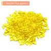 MECCANIXITY 200g Stained Glass Mosaic Triangle 14mm Bright Yellow Glass