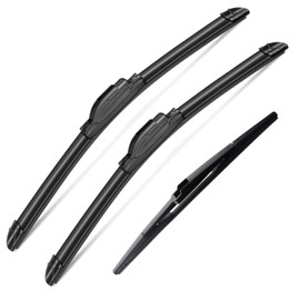 3Pcs Windshield Wipers for Toyota Prius 2010-2015, Toyota Prius Plug-In 2012-2015, Original Equipment Replacement Automotive Windshield Wiper Blades for My Car- 26"/19"/16A" (Pack of 3) J- HOOK