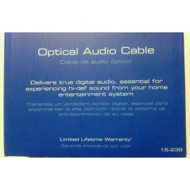 n/a AUVIO 6-Ft.Optical Audio Toslink Cable- Hi-Def Sound Digital Audio 15-239