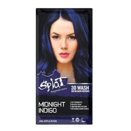 Splat Vegan and Cruelty-Free Semi-Permanent Hair Color Dye (6 Fl Oz, MIDNIGHT INDIGO)