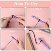 Aeaocvo 4PCS Elastic Pen Leash Pen Lanyard Retractable Spring Coil