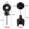 Cididu 120 Pack Electric Fence Insulator, Fence Ring Post Insulator,