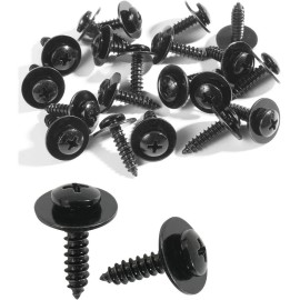 NoBrand 20PCS Splash Shield Screws, Bumper Screws, Car Accessories Automotive Screws, Fe