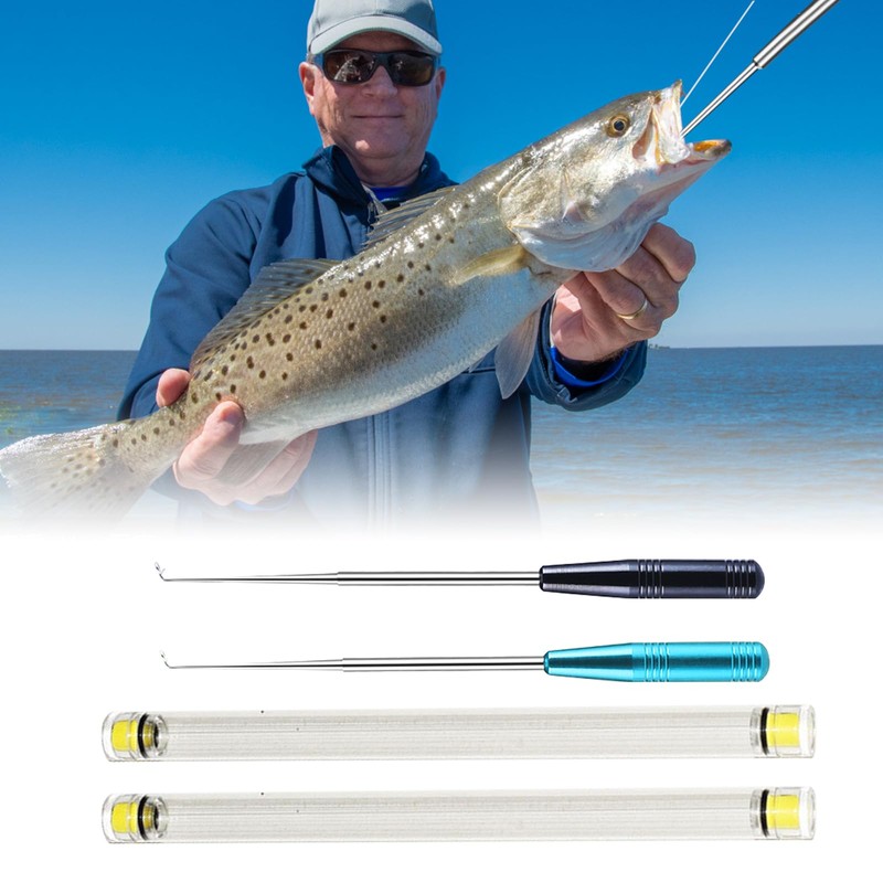 RTRTGS Pack of 2 Stainless Steel Fishing Unhook Disgorger, Portable