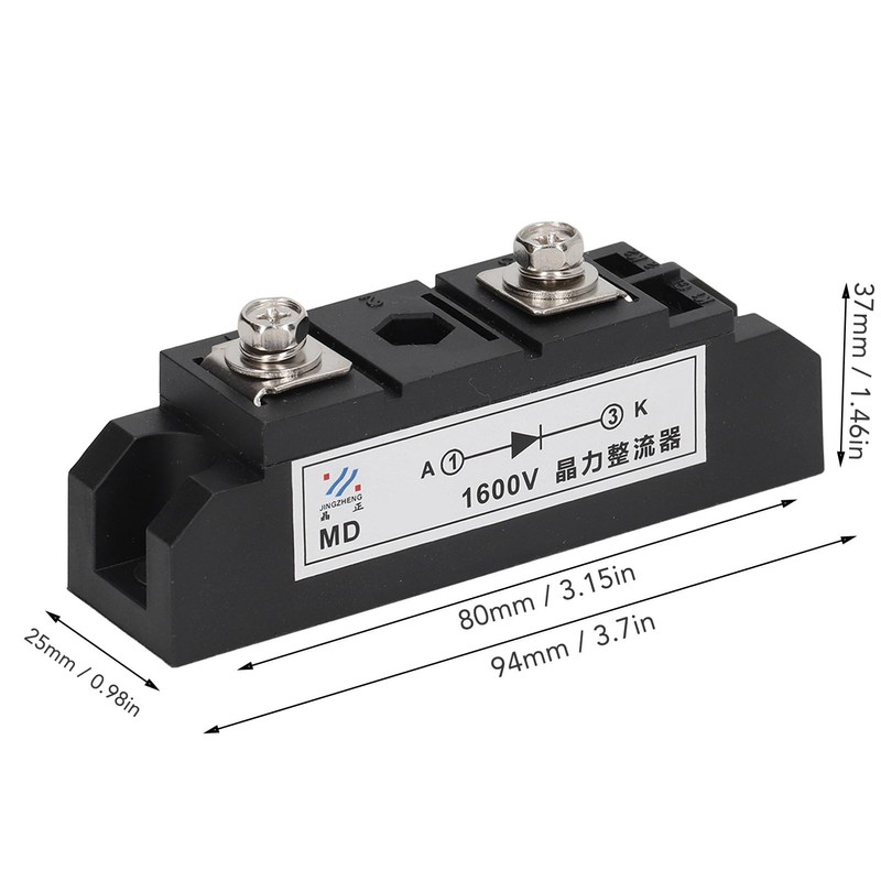 Three Phase Bridge Diode AC to DC 100A Output, Backflow