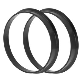 Hihaha Car Wheel Hub Centric Rings Wheels Center Shaft Shock Absorbing Hubrings Durable Polycarbonate OD 60.1mm to ID 57.1mm 2 Pcs Black