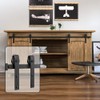 WINSOON 5FT Super Mini Sliding Barn Door Cabinet Hardware Kit