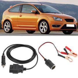 Emergency Power Supply Cable OBD II Vehicle ECU Emergency 12V Power Supply Cable Memory Saver with Clip