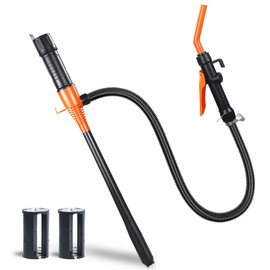 GEXIHODIE Portable Power Battery Pump, Battery Operated Fuel Transfer Pump, Electric Siphon Pump for Gas, Oil, Diesel Transfer, Gasoline Pump with Flow Control Nozzle, 2.2GPM Hand Oil Extractor