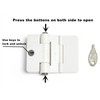 Refrigerator Adhesive Locks Double Button Fridge Door Lock with Key,