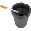 Small Bucket Ashtray, Pack of 2 - Black Plastic, Ideal
