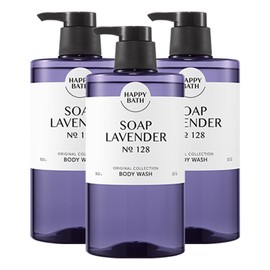 Happybath 해피바스 오리지널 컬렉션 솝라벤더 바디워시 910g 3개 Happybath Original Collection Soapbarn Lavender Body Wash 910g 3pcs