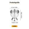 VVHFXD Set of 6 Stainless Steel Egg Cups with Base,