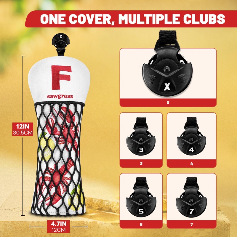 Craftsman Lobster Golf Club Head Covers Funny Golf Headcovers for