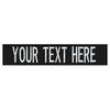 Custom Uniform Name Tape. Black, 4 Inch Sew on