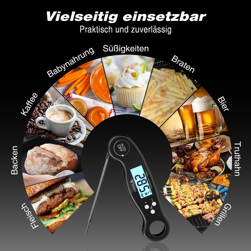 DOQAUS Meat Thermometer Grill Thermometer Kitchen Roasting Thermometer Kitchen Thermometer