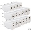 revolt Socket Charger: Economy Pack of 16 2-Port USB Power