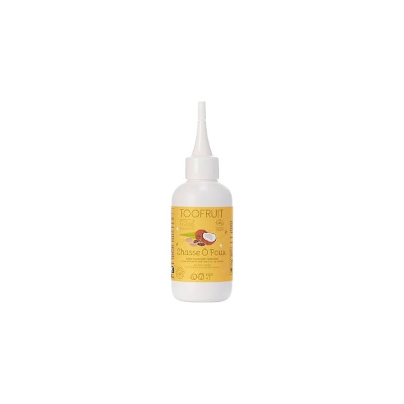 TOOFRUIT Anti-Lice Hair Mask Coconut, Fights Lice & Nits, 100%