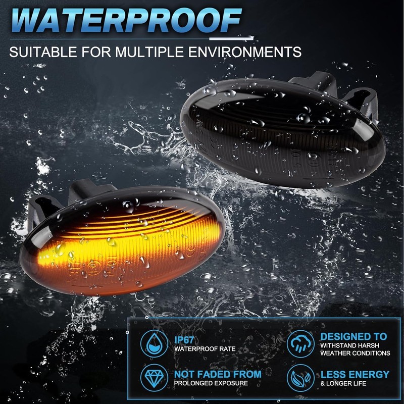 POPMOTORZ LED Indicator Black with Canbus Error Free for 107