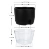 Vanavazon 6 Inch Self Watering Planter Pots for Indoor Plants