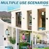 Glass Garden Torches for Outside,Outdoor Citronella Torch with Wall Mounted