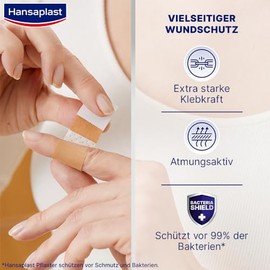 Hansaplast Classic Pflaster (5 m x 8 cm), zuschneidbare Wundpflaster mit extra starker Klebkraft, flexibles und atmungsaktives Verbandsmaterial