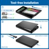 deleyCON SSD Hard Drive Enclosure USB 3.1 Gen 1 for
