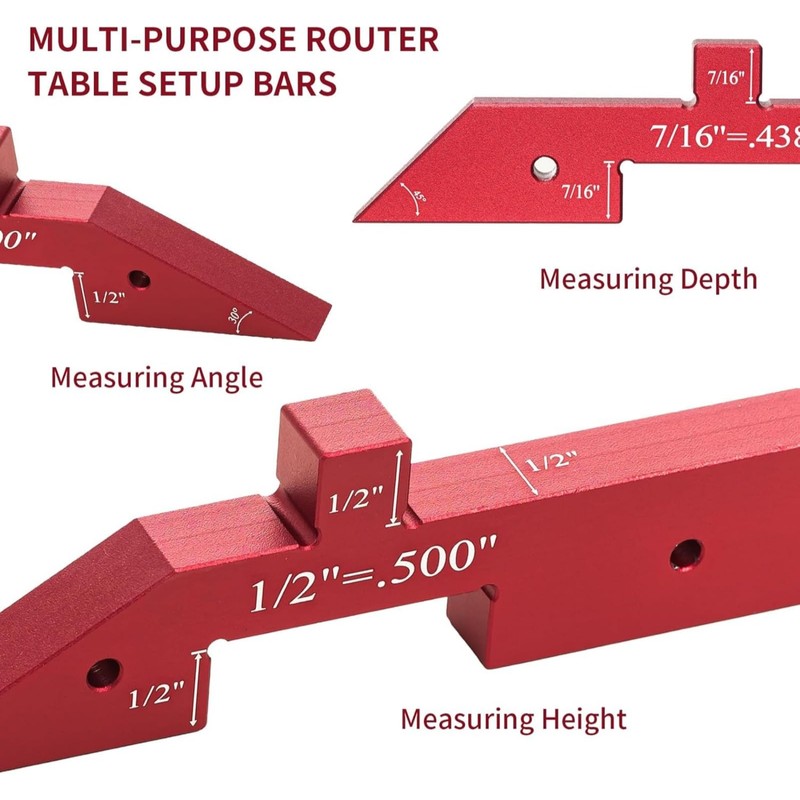Ssumght Setup Blocks Height Gauge Set with Case, 7 PCS