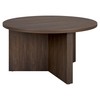 Henn&Hart Anders Coffee Table, 32" Wide, Brown