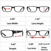 Reading Glasses - 9504HP - 3 Pack - Black -