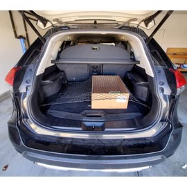 EACCESSORIES EA Trunk Organizer Cargo Net for Nissan Rogue 2021-2023 - Floor Style Cargo Net for SUV Truck - Premium Mesh Car Trunk Organizer Vehicle Carrier Storage – Compatible with Nissan Rogue