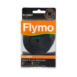 Flymo FLY057 Double Line Spool and Line to Suit Samurai 800/1000/1000XT - Black
