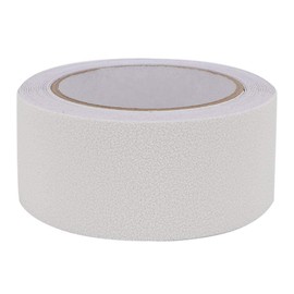 Non-Slip Tape, PEVA/PU Rubber Tape Floor Stair Step Anti Slip Abrasive Safety Strip 5m for Indoor and Outdoor Humid Dust- and Other Places(White)